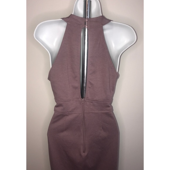 CHARLOTTE RUSSE Plum Small Midi Bodycon Dress - Picture 4 of 7